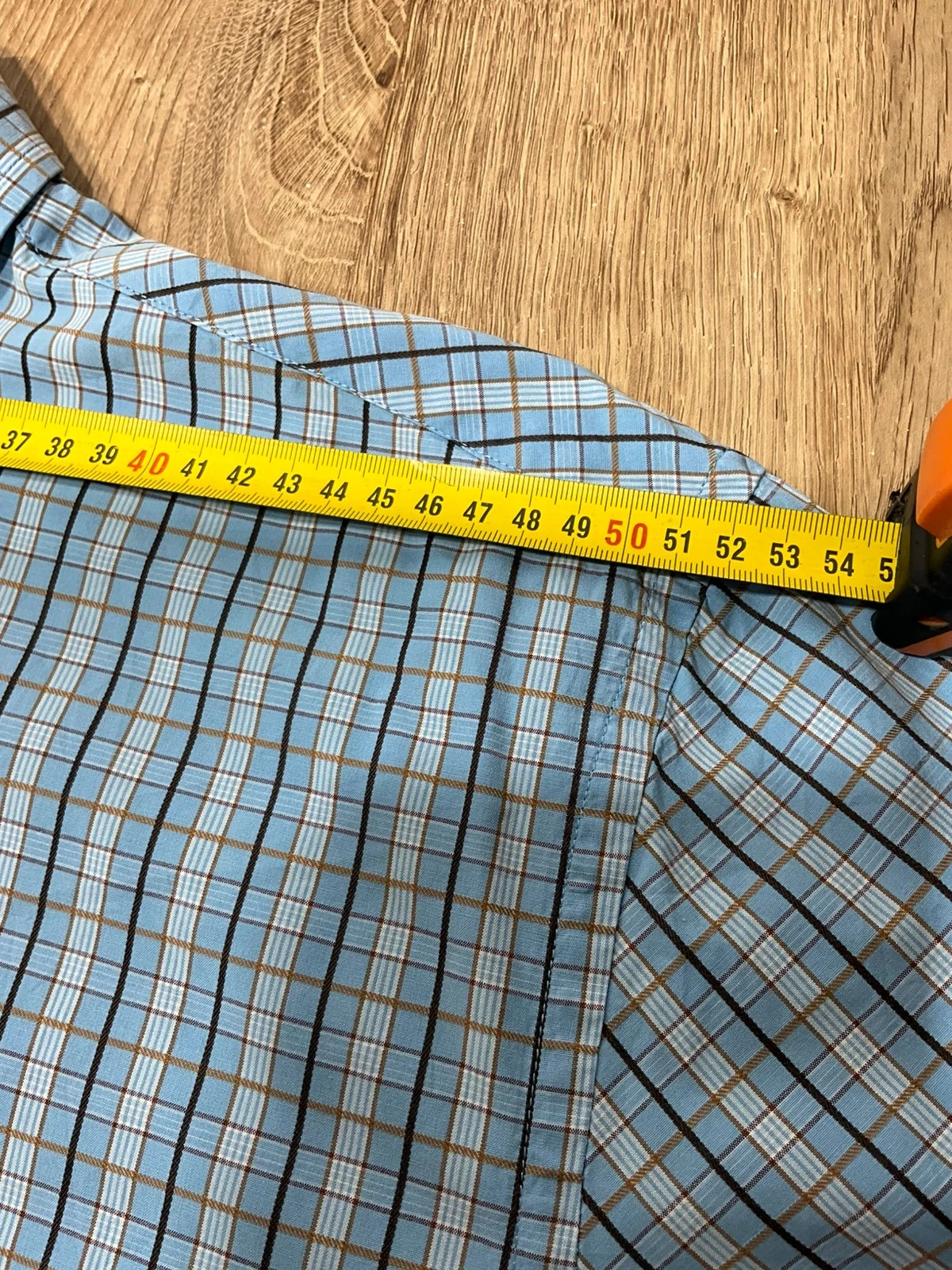 Chemise Tommy Hilfiger Coupe Classique L 100% Coton Carreaux Preppy Bleu Ciel – photo 11